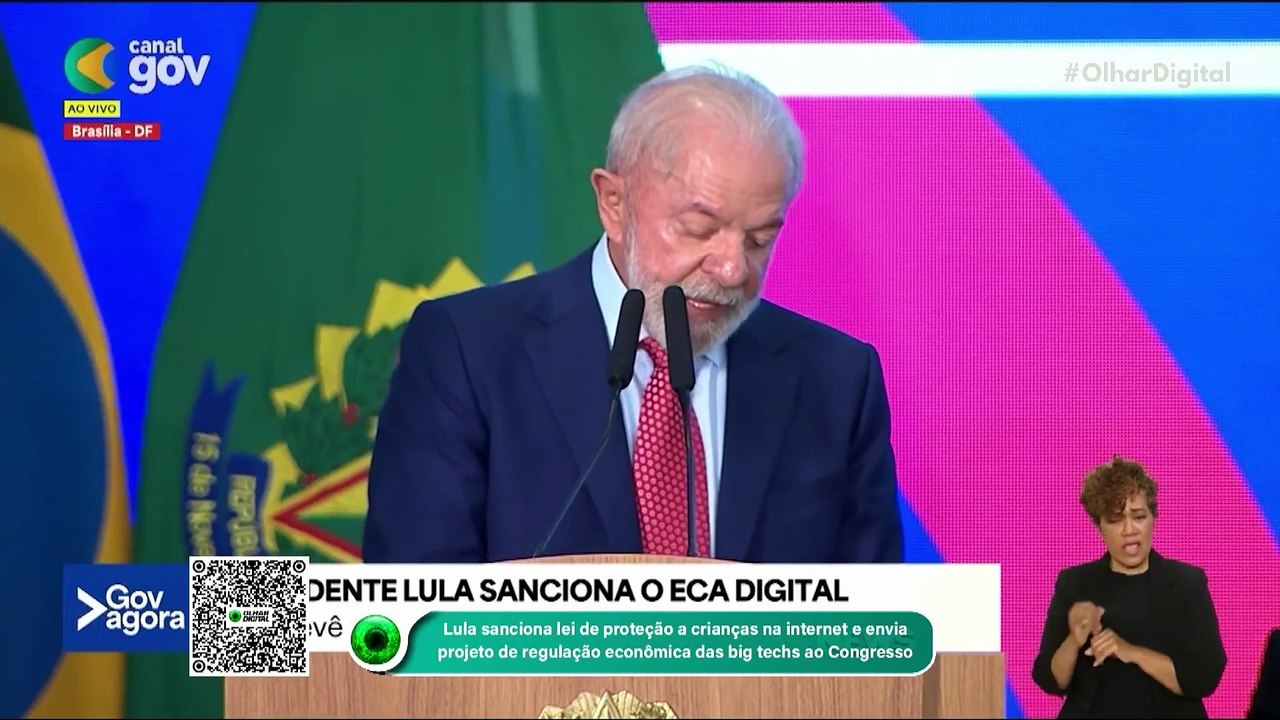 Lula sanciona lei de proteção a crianças na internet e envia projeto de regulação econômica das big techs ao Congresso