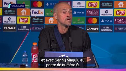 PSG - Enrique explique son choix de titulariser Mayulu en attaque