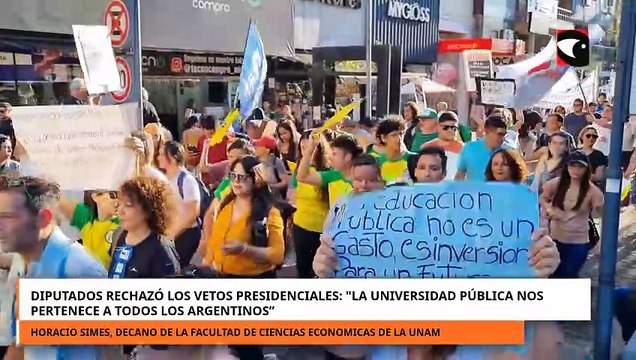 Diputados rechazó los vetos presidenciales: \ La universidad pública nos pertenece a todos\