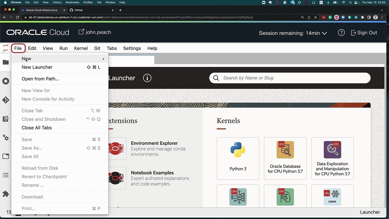 19. Demo: Code Repositories (Git) - Oracle Cloud Infrastructure Data Science Professional