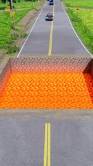 Cars vs Minecraft Lava Pit 😅 BeamNG.Drive