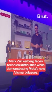 Mark Zuckerberg faces technical difficulties while demonstrating Meta's new AI glasses