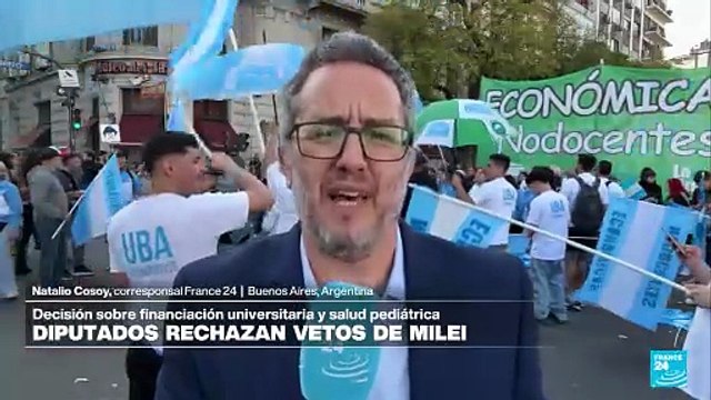 Informe desde Buenos Aires: Cámara de Diputados rechaza vetos de Milei