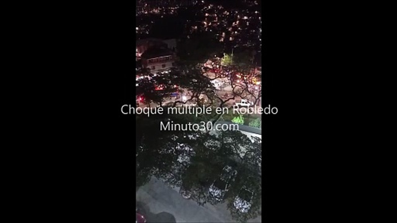 choque multiple en robledo