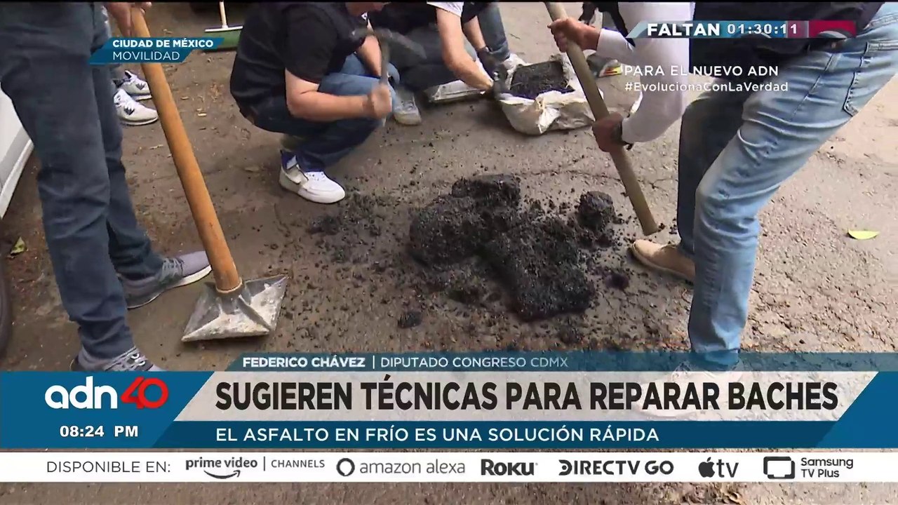 Baches por todas partes, cada día aparecen más y existen técnicas para taparlos