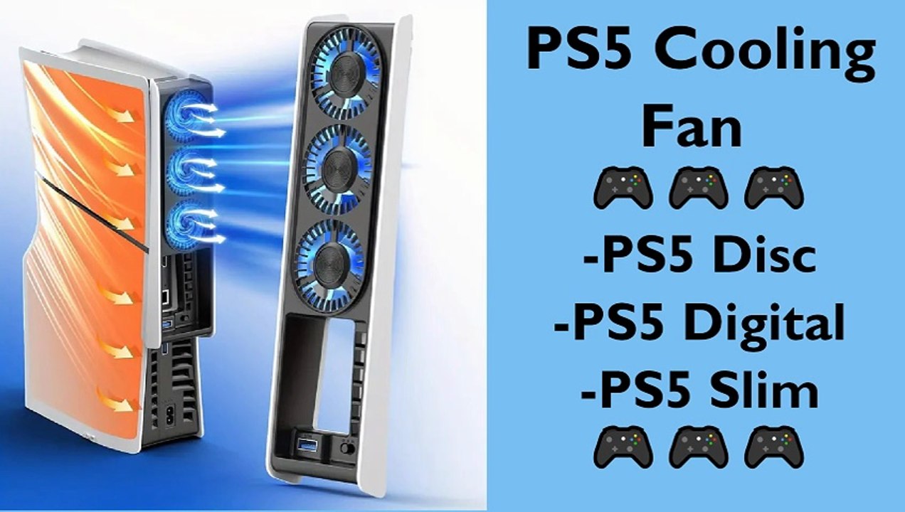 Ultimate Cooling Fan for PS5 Slim/Digital/Disc Console