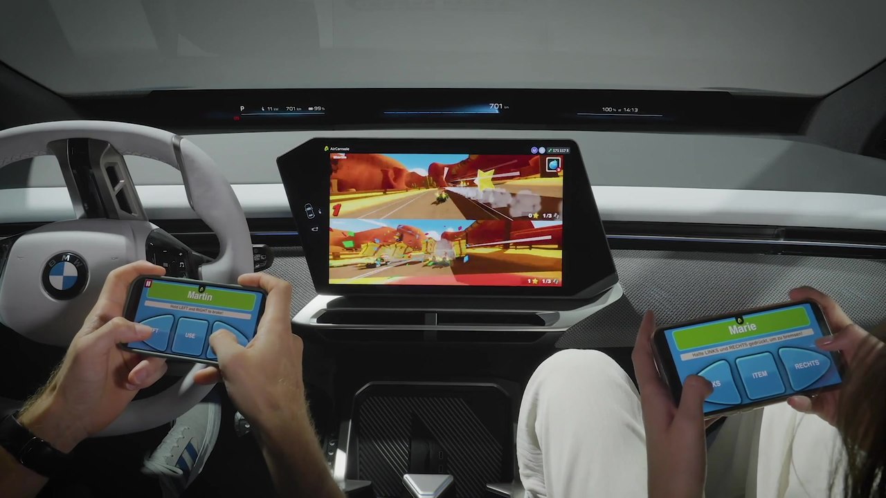 BMW iX3 - In-Car Gaming via AirConsole