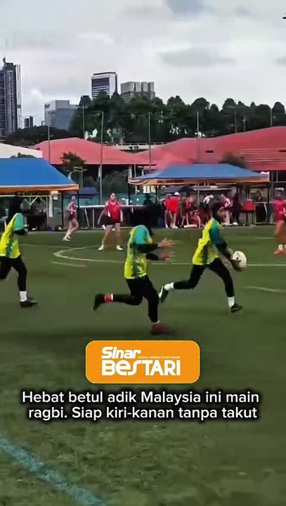 Aksi luar biasa di padang ragbi