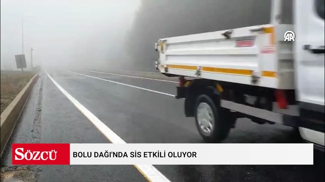 Bolu Dağı'nda sis etkili oluyor