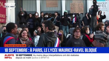 Grève du 18 septembre: le lycée Maurice-Ravel à Paris bloqué par les élèves