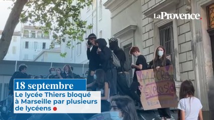 18 septembre : Le lycée Thiers bloqué à Marseille par une dizaine de lycéens