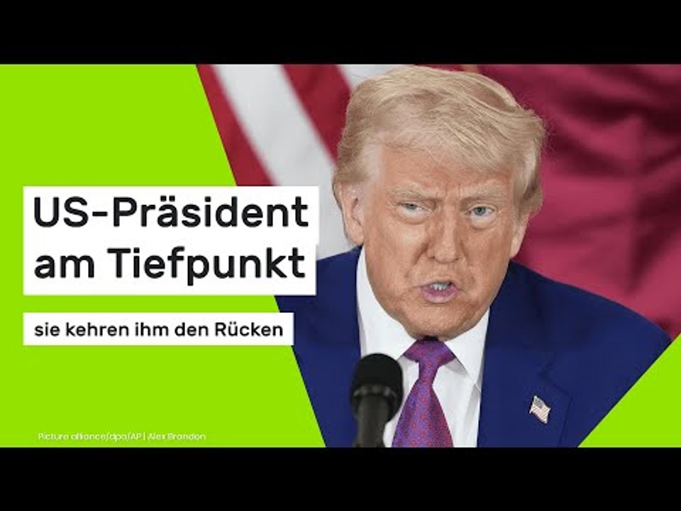 Donald Trump: US-Präsident am Tiefpunkt - sie kehren ihm den Rücken