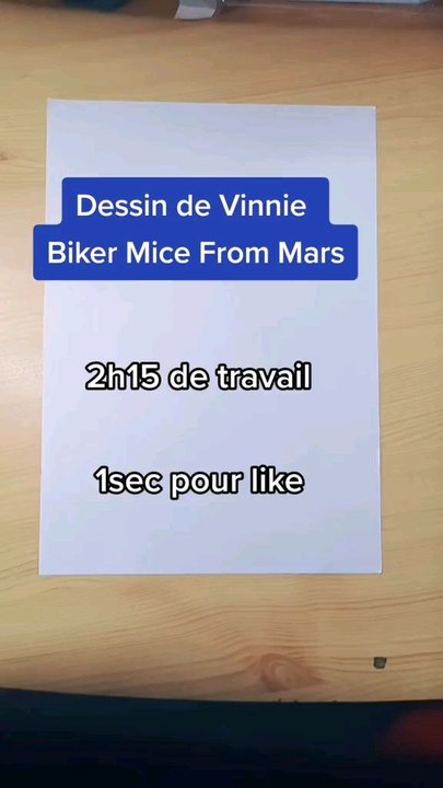 Dessin de Vinnie de Biker Mice