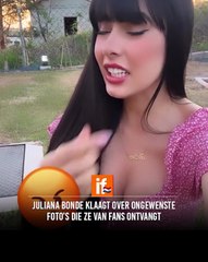 Juliana Bonde klaagt over ongewenste foto’s die ze van fans ontvangt