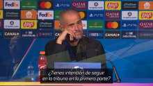 Luis Enrique bromea con ver el partido desde la tribuna: "Fuera de casa no me atrevo"