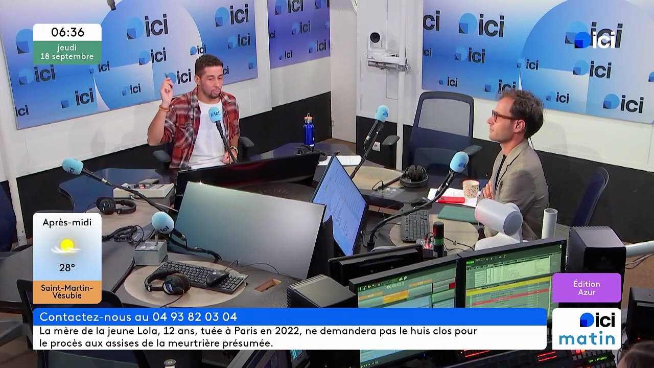 18/09/2025 - ici matin par ici Azur en vidéo