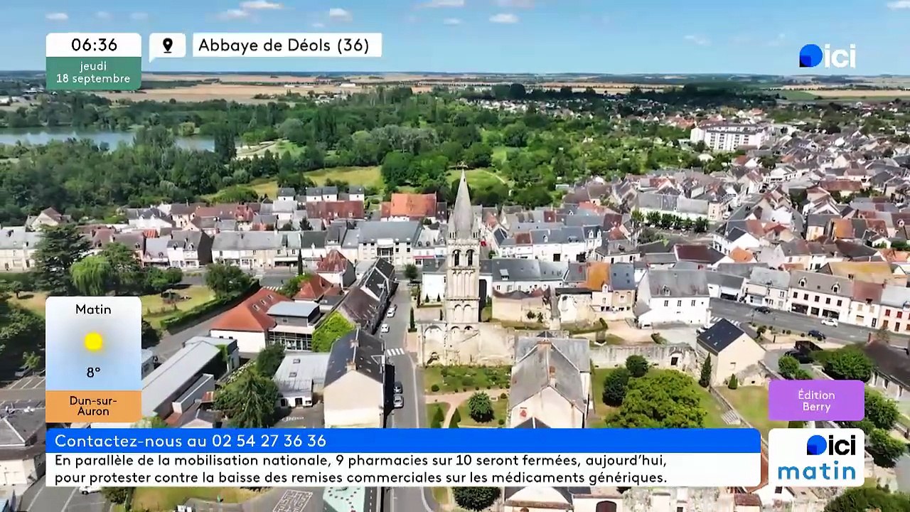 18/09/2025 - ici matin par ici Berry en vidéo