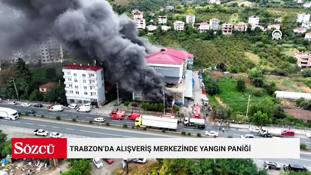 Trabzon’da alışveriş merkezinde yangın paniği
