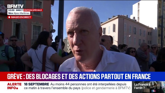 Grève du 18 septembre: le cortège se met en place à Nice