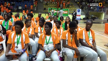 L'arrivée des champions d'afrique et vice basketteurs