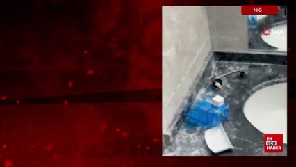 Niğde'de oynanan maçta takım yenilince taraftar yeni stadyuma zarar verdi