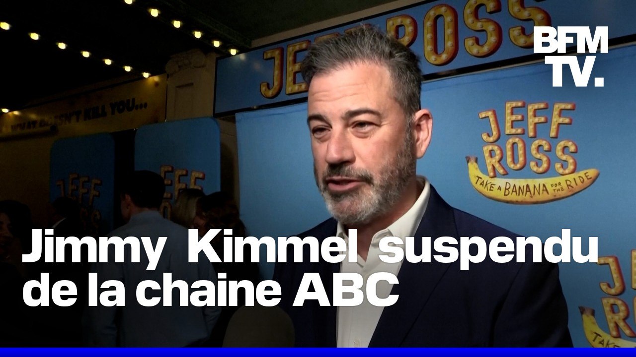 Le présentateur star Jimmy Kimmel privé d’antenne après ses propos sur Charlie Kirk