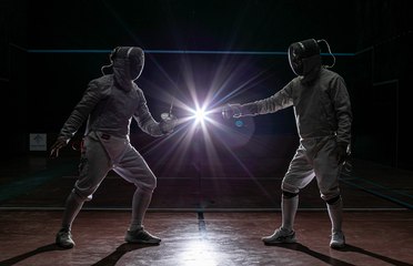Barber turned filmmaker reaches top 4 for veteran fencing championship
