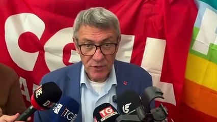 Maurizio Landini a Cagliari: "Anche in Sardegna evitiamo la fuga di cervelli e la privatizzazione della sanit?"