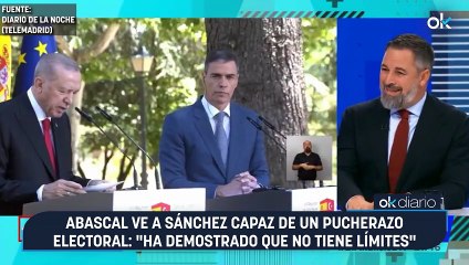Abascal ve a Sánchez capaz de un pucherazo electoral: "Ha demostrado que no tiene límites"