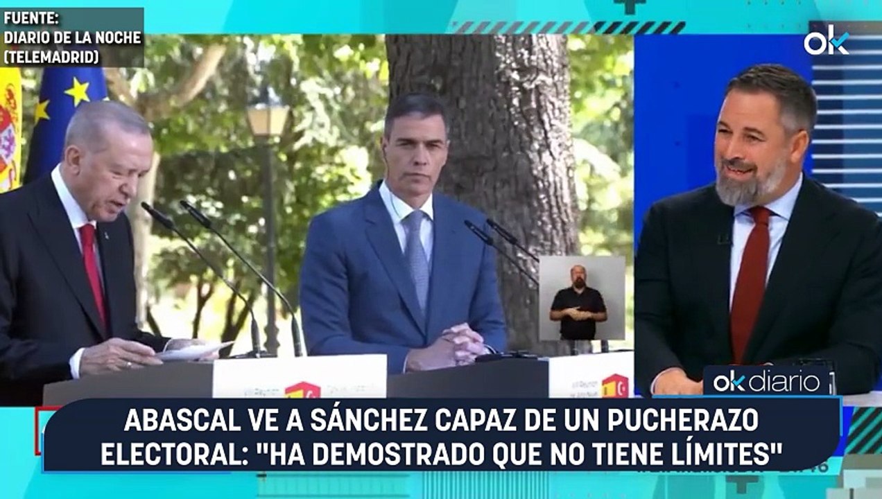Abascal ve a Sánchez capaz de un pucherazo electoral: "Ha demostrado que no tiene límites"