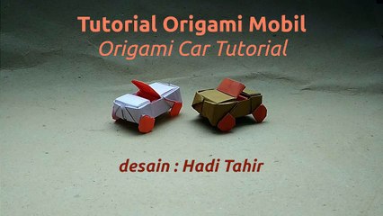 how to make origami car designed by Hadi Tahir