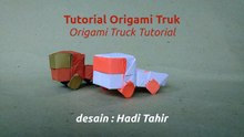how to make origami pickup truck designed by Hadi Tahir