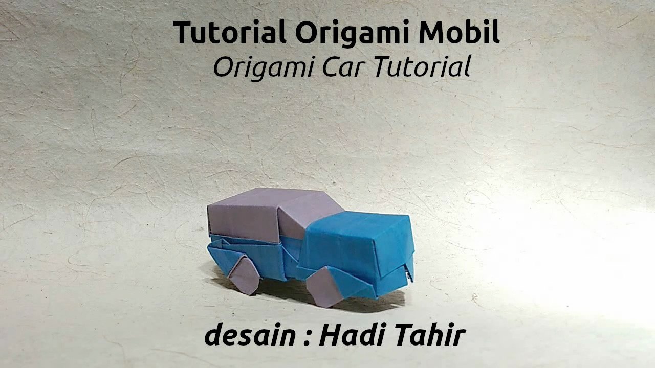 how to make origami car designed by Hadi Tahir - video Dailymotion