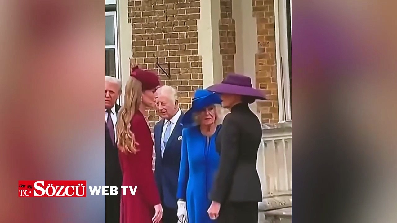 Kraliyet ailesinde bile kaynana huyu değişmiyor! Kraliçe, gelini Prenses Kate'i Trump'ın yanında kovdu
