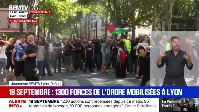 Grève du 18 septembre: 1.300 forces de l'ordre mobilisées à Lyon