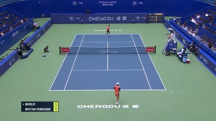 Chengdu - Mpetshi Perricard renverse Misolic et file en 8èmes