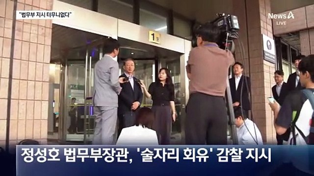 법무장관 감찰 지시에 검사들 강력 반발