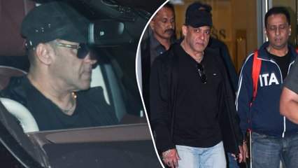 Salman Khan Arrives With Tight Security, Returns To Mumbai After Shoot Schedule In Ladakh