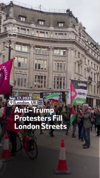 Anti-Trump Protesters Fill London Streets