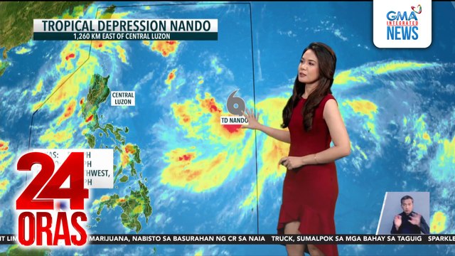 Bagyong Nando na may tsansang maging super typhoon, posibleng mag-landfall o dumikit sa Babuyan Islands sa Lunes ng gabi | 24 Oras