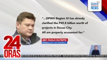 Rep. Duterte, iginiit na walang ghost project sa Davao City | 24 Oras