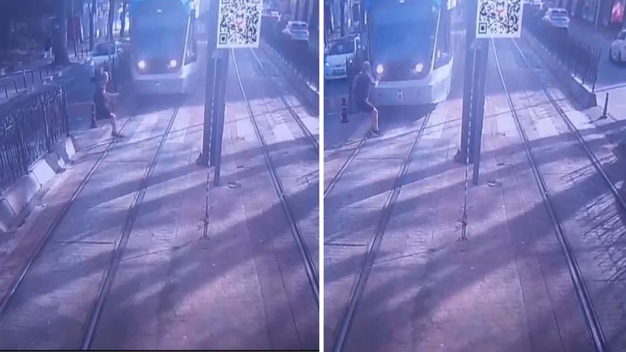 Beyoğlu’nda kırmızı ışıkta karşıya geçen yayaya tramvay çarptı: Durumu ağır