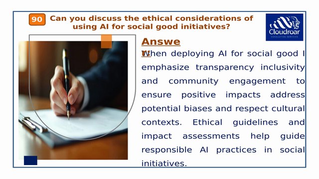 Top 10 AI Ethics Consultant Interview Questions and Expert Answers for Responsible Artificial Intelligence | Part 9