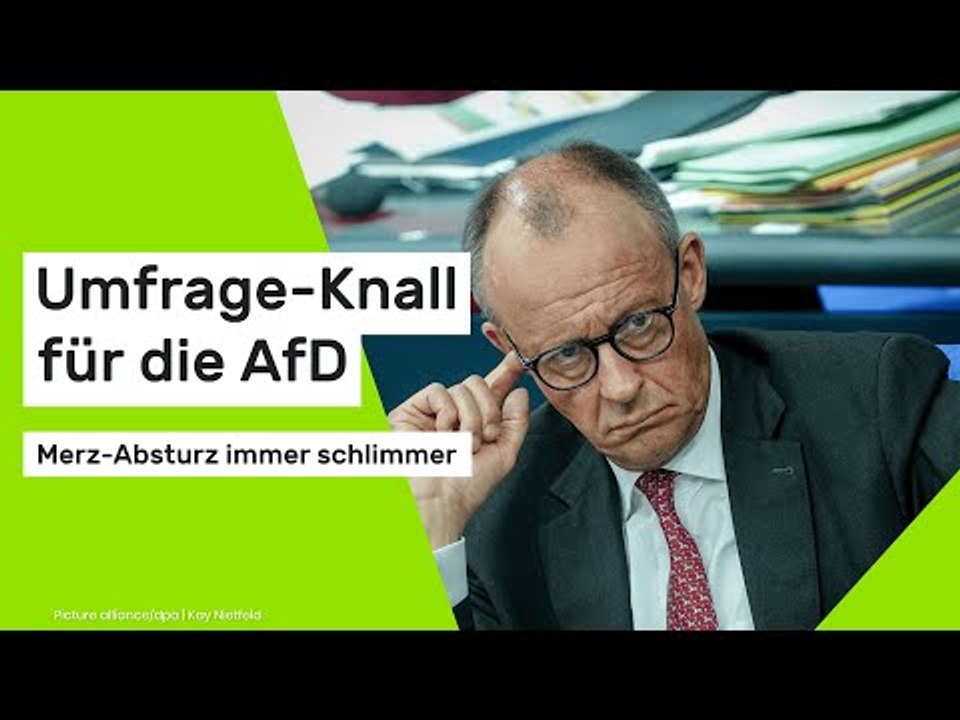 Friedrich Merz: Umfrage-Knall für die AfD - Merz-Absturz immer schlimmer