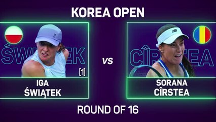 Swiatek storms past Cirstea to reach Seoul quarters