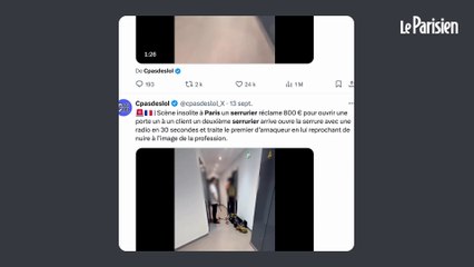 Paris : un serrurier menacé de mort après avoir dénoncé un arnaqueur en vidéo