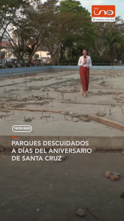 Parques abandonados a dias del aniversario de S...