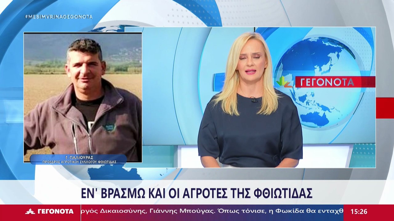 Ο Πρόεδρος Αγροτικού Συλλόγου Φθιώτιδας, Γ. Παλ...