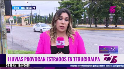 Lluvias provocan estragos en Tegucigalpa