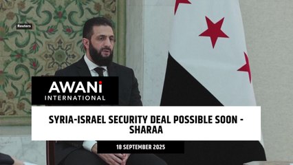Syria-Israel security deal possible soon – Sharaa